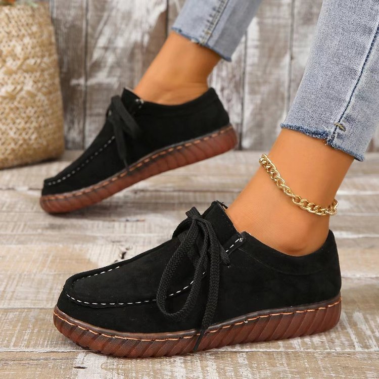 Women's Mom Shoes Casual Lined Shoes Round Head