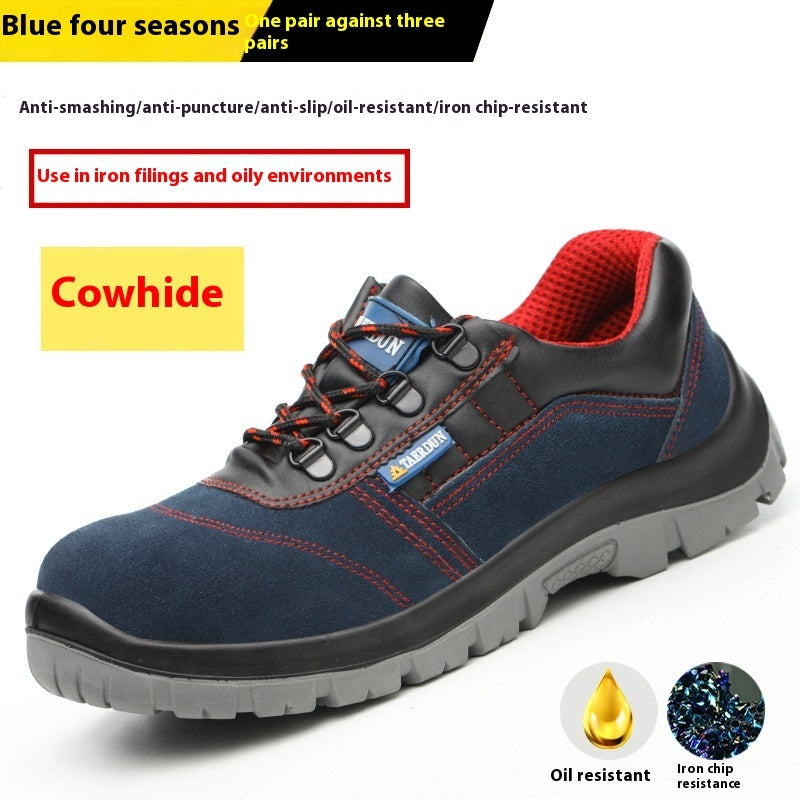 Breathable And Anti Smashing Steel Toe Work Shoes