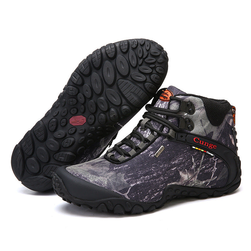 Camouflage Outdoor Climbing Boots Foreign Trade Men's Sports Camping Climbing Boots