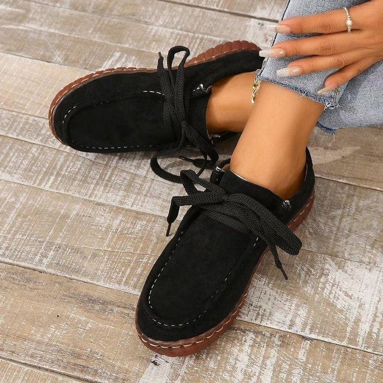 Women's Mom Shoes Casual Lined Shoes Round Head