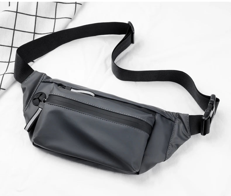 Brand Men Waist Bag Sports Fanny Pack Running Bicycle Chest Bag Male Sling Crossbody Bag Casual Hip Belt Bag Male Waist Packs