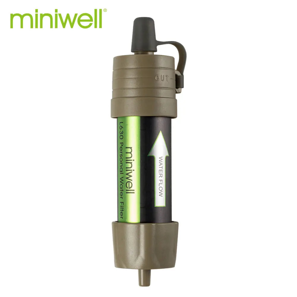 Miniwell L630 Personal Camping Purification Water Filter Straw for Survival or Emergency Supplies