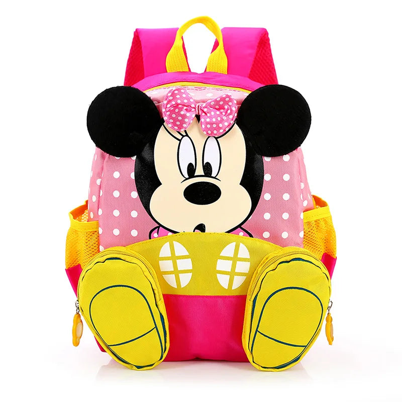 Disney Fashion Backpack For Boys Girls Mickey Minnie Kindergarten School Bags Kids Small Travel 3-5-6Yearls Old Mochila Escolar