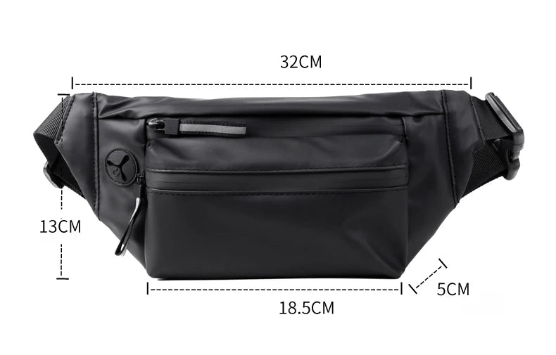 Brand Men Waist Bag Sports Fanny Pack Running Bicycle Chest Bag Male Sling Crossbody Bag Casual Hip Belt Bag Male Waist Packs