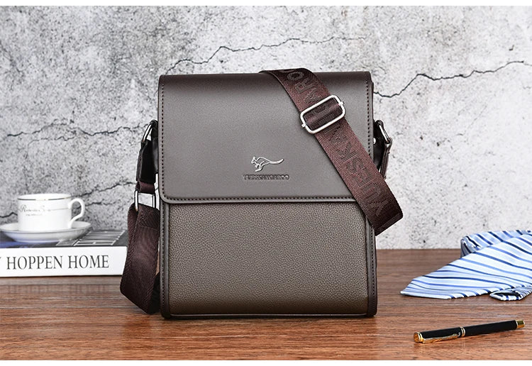 Luxury Brand Messenger Bag Men Leather Side Shoulder Bag For Men Business Office Work Bag Male Briefcase Casual Crossbody Bag