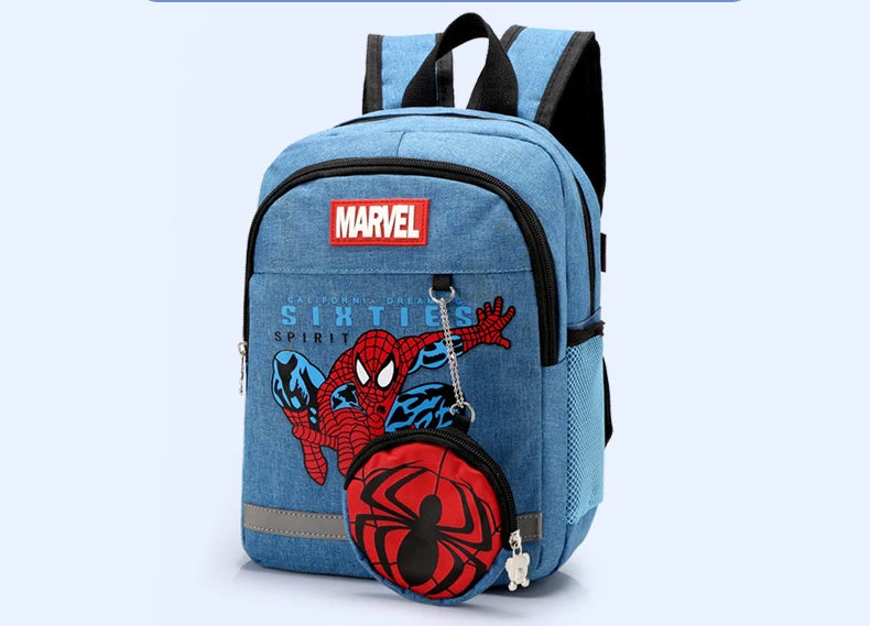 Disney Kids Backpacks For Boys preschool Child Captain America Spider Men Pattern School Bags Teenager Lightweight Cute Knapsack