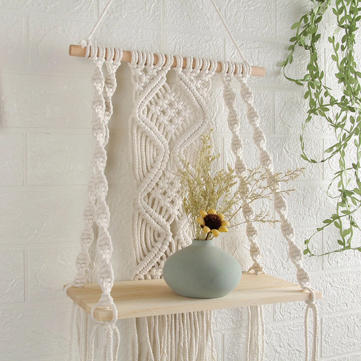 Hand-woven Pendant Macrame Wall Hanging Boho Woven Tapestry Bohemian Crafts Room Decoration Gorgeous Tapestry For Home Decor