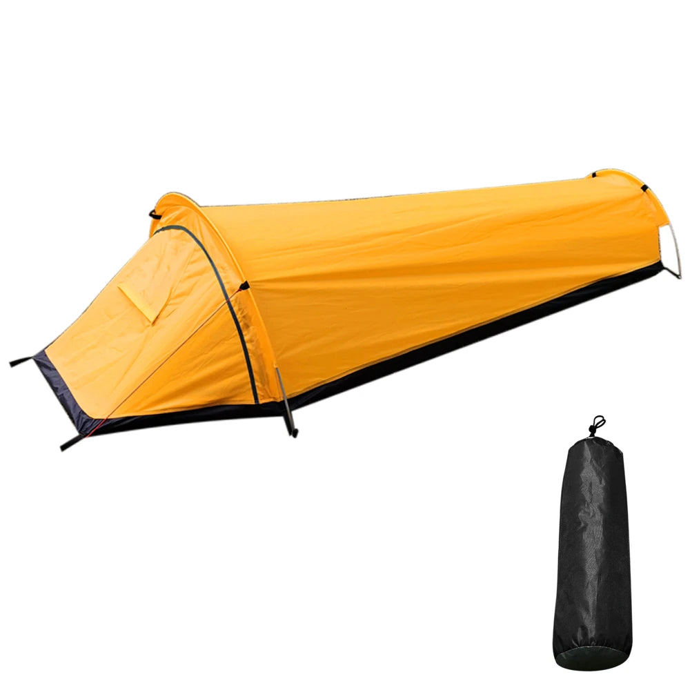 Backpacking Tent Outdoor Hiking Camping Sleeping Bag Tent Waterproof Lightweight Single Person Tent