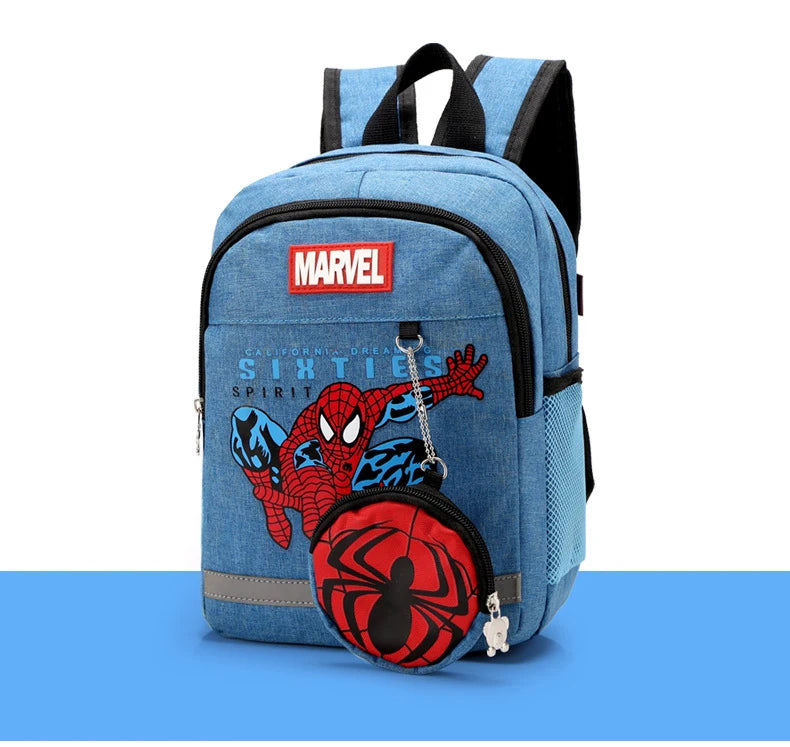 Disney Kids Backpacks For Boys preschool Child Captain America Spider Men Pattern School Bags Teenager Lightweight Cute Knapsack