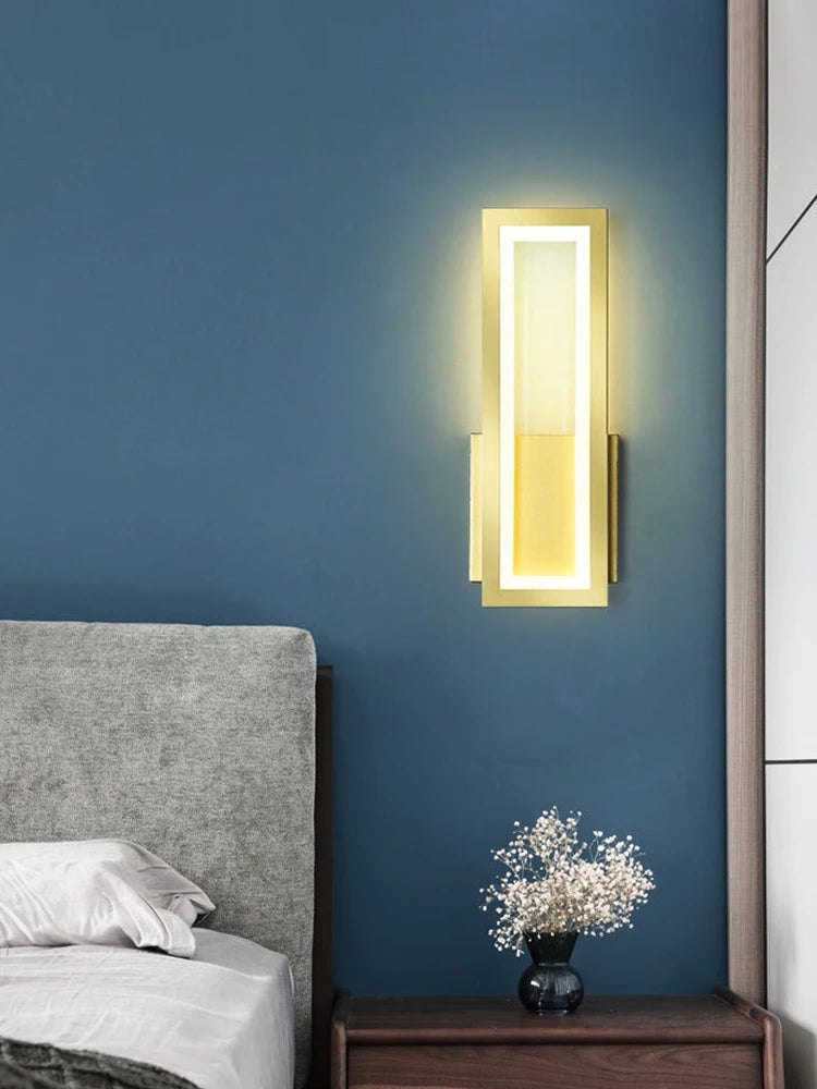 Modern Minimalist Wall Lamps Home Decor Living Room Bedroom Bedside 17w Ac96v-260v Led Sconce Black White Light Aisle Decoration