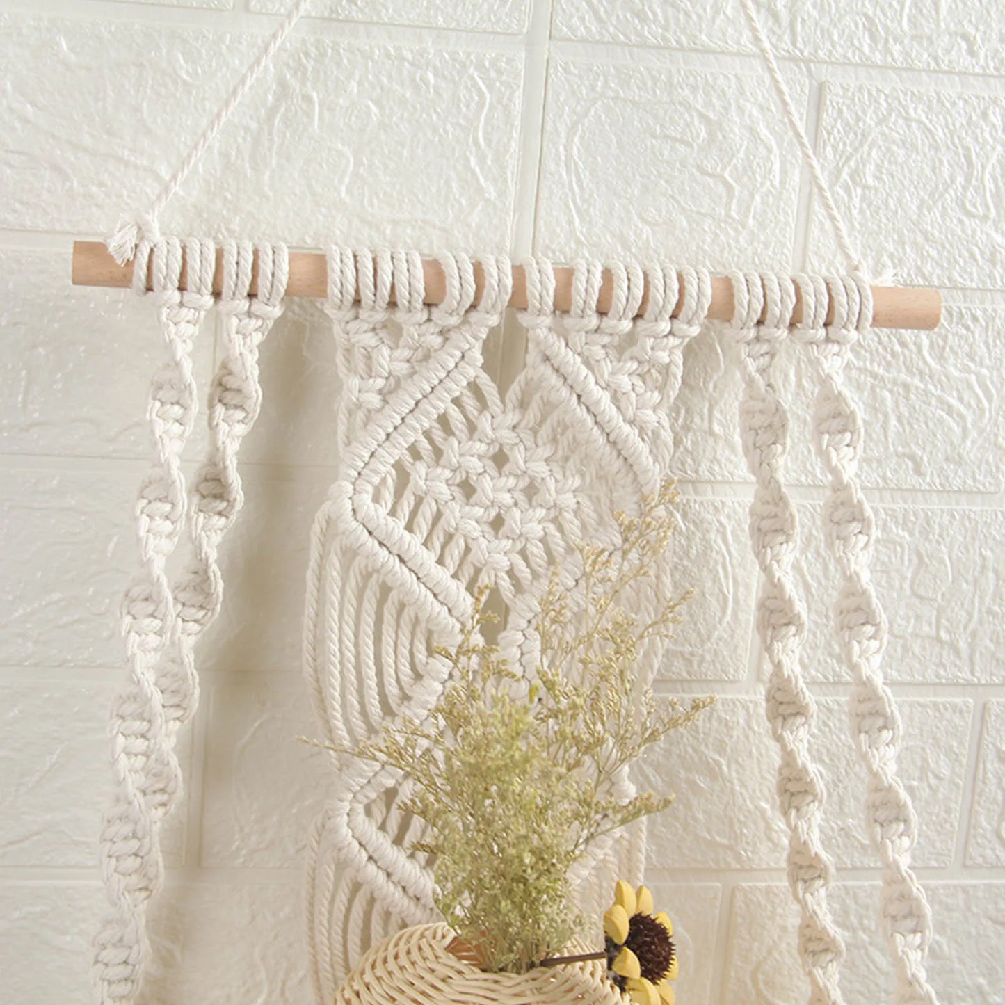 Hand-woven Pendant Macrame Wall Hanging Boho Woven Tapestry Bohemian Crafts Room Decoration Gorgeous Tapestry For Home Decor