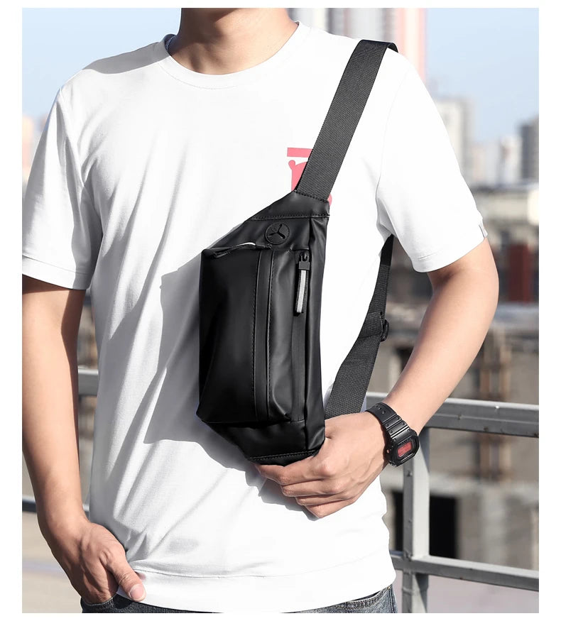 Brand Men Waist Bag Sports Fanny Pack Running Bicycle Chest Bag Male Sling Crossbody Bag Casual Hip Belt Bag Male Waist Packs