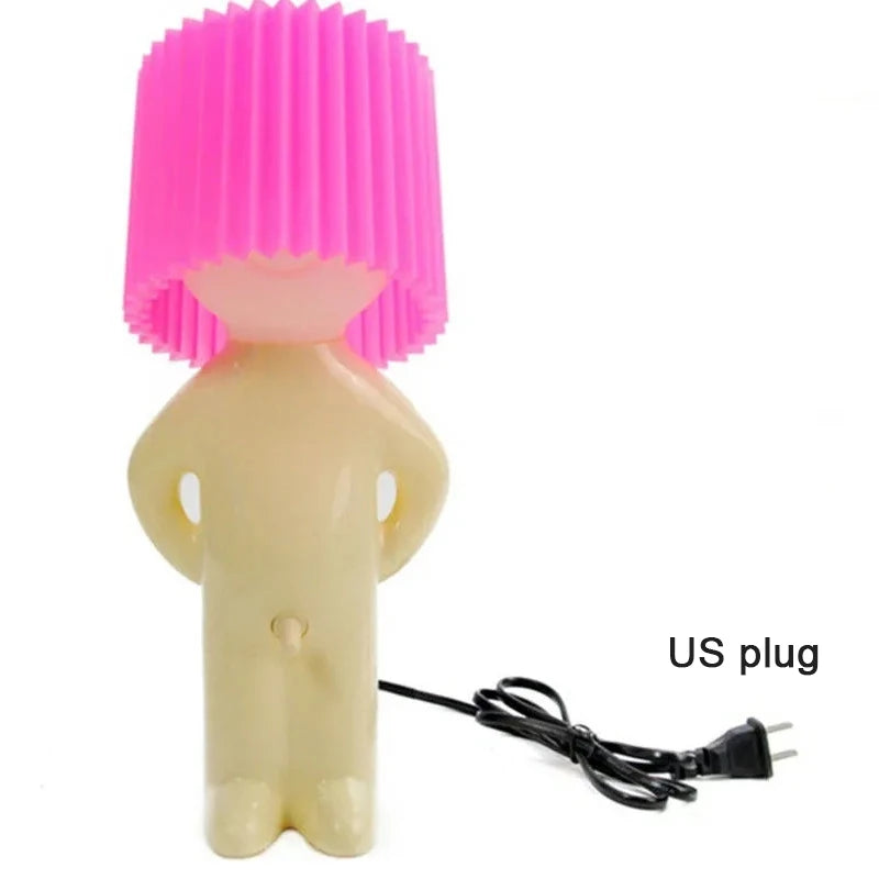 Naughty Boy Mr.P A Little Shy Man Creative Lamp Small Night Light Desk lights home decoration nice gift