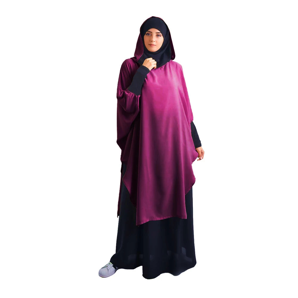 Eid Hooded Muslim Women Hijab Dress Prayer Garment Long Khimar Robe Abaya Full Cover Ramadan Gown Abayas Islamic Burka Niqab