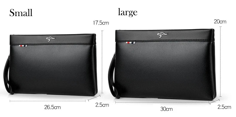 Luxury Brand Business Men Wallet Leather Man Clutch Bag Coins Pocket Purse Casual Envelope Long Wallets Male Handy Bag For IPAD