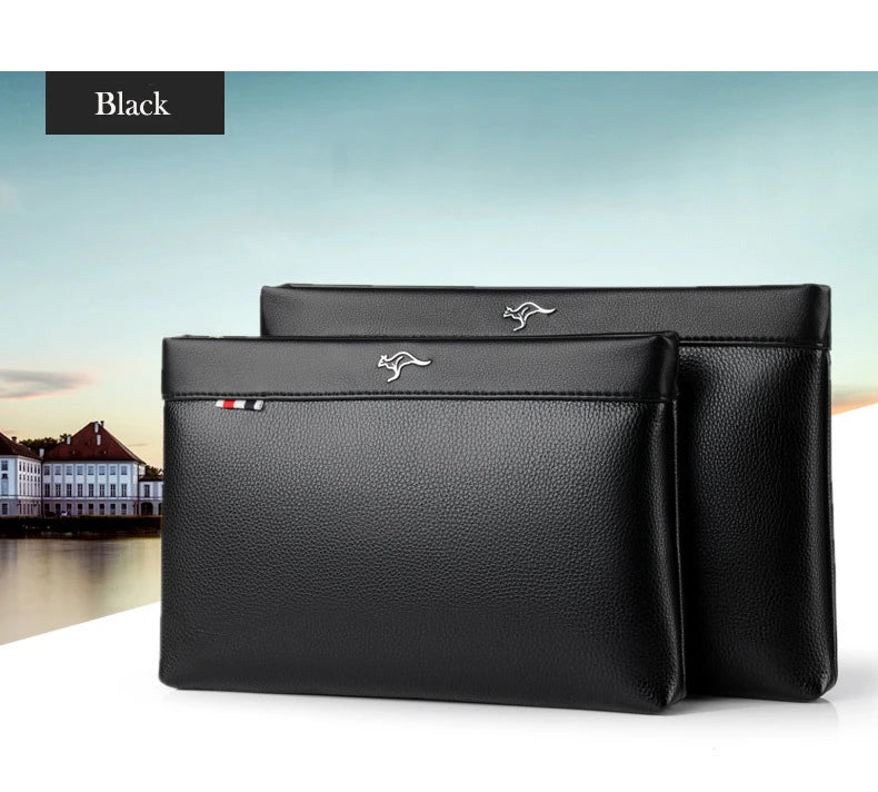 Luxury Brand Business Men Wallet Leather Man Clutch Bag Coins Pocket Purse Casual Envelope Long Wallets Male Handy Bag For IPAD