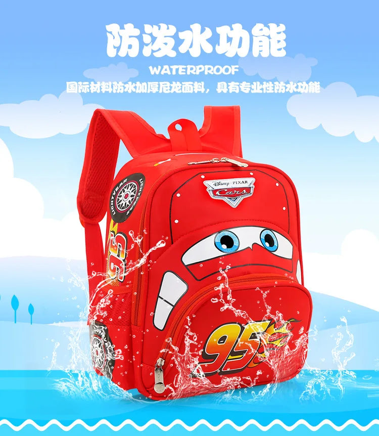 Disney  car children's bag kindergarten  boy safety backpack primary school students 3-6 years old