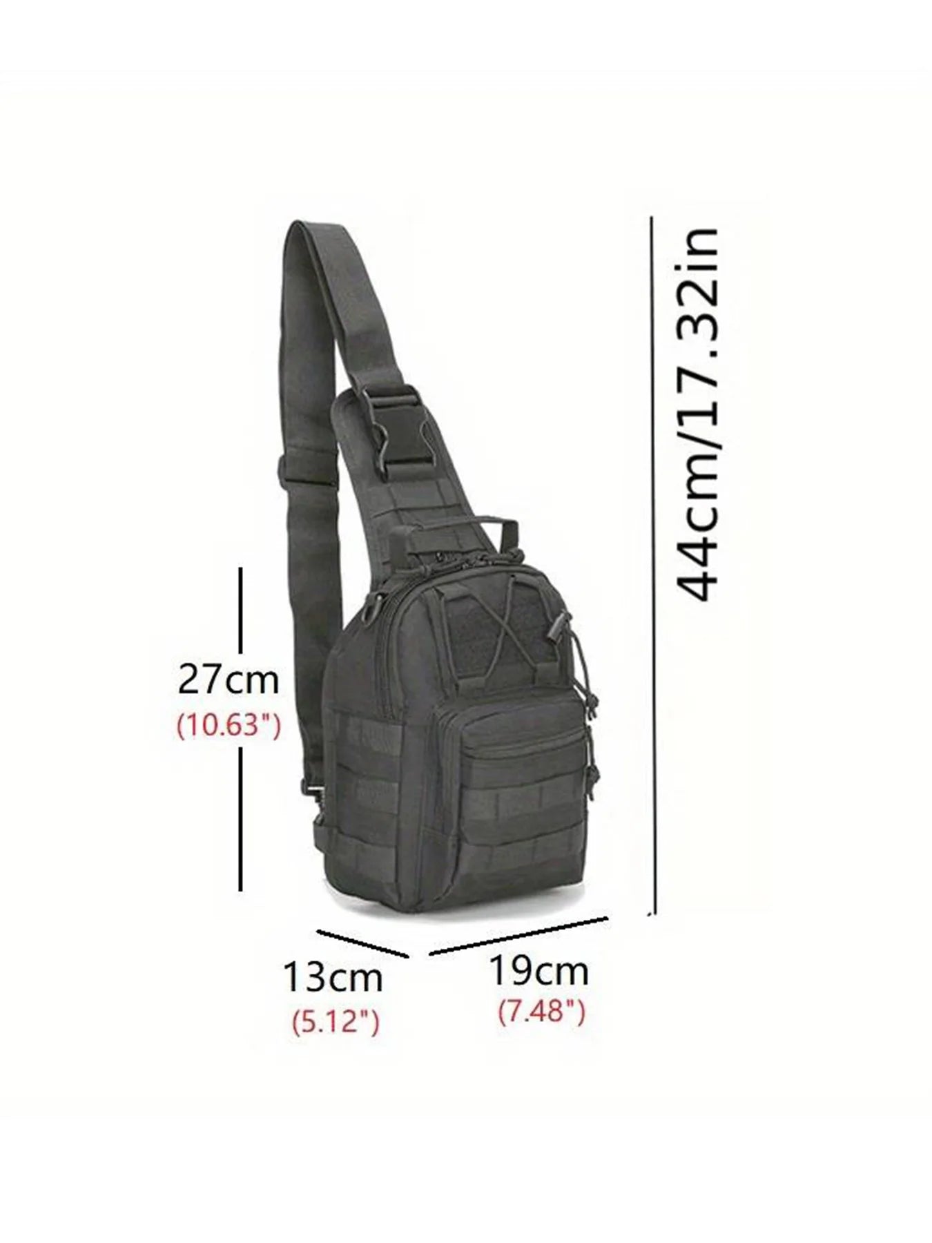 Versatile Tactical Sling Backpack Body Chest Bag Hiking Hunting Carry Bag