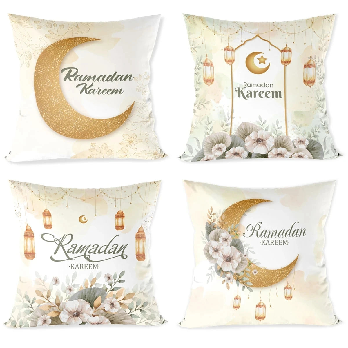 Eid Mubarak Cushion Cover Pillow Case Ramadan Kareem Decoration For Home 2025 Muslim Islam Party Decor Gift Eid Al Adha Supplies