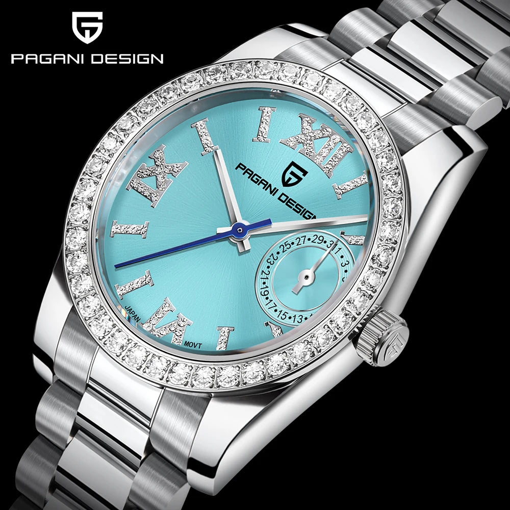 PAGANI DESIGN 2024 New 32MM Women's Wristwatch Elegant Luxury Quartz Watch For Women Fashion Waterproof Watches Sapphire Clock