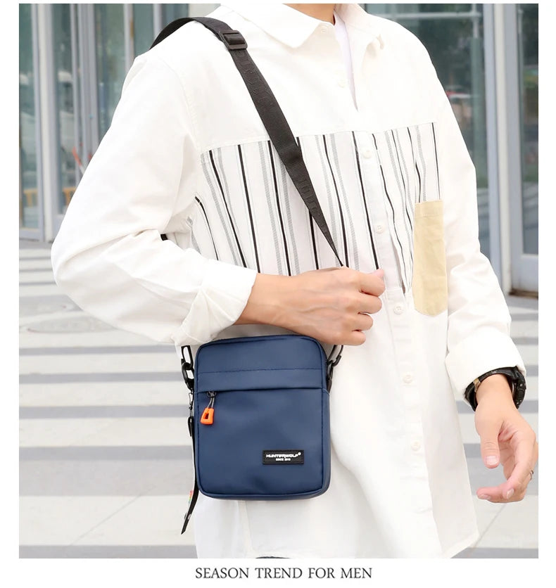 Casual Mini Crossbody Bag Small Men's Shoulder Bag Men Diagonal Small Backpack Light Messenger Phone Bag Boy Fanny Chest Pack