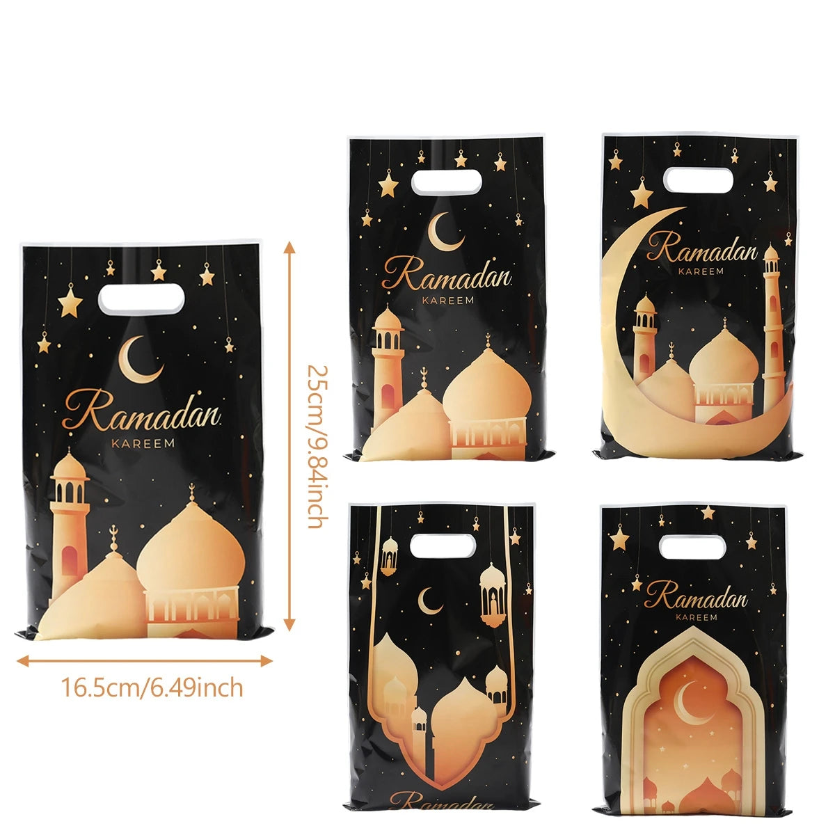 EID Mubarak Decoration Gift Bags Ramadan Decoration 2025 for Kid Candy Bags Ramadan Kareem Islamic Muslim Party Eid Al Adha Gift