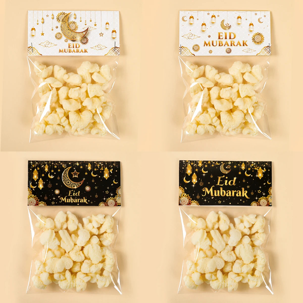 Eid Mubarak Treat Bag Topper Candy Bag Ramadan Decorations For Home 2024 Islamic Muslim Party Decor Ramadan Kareem EID Al Adha