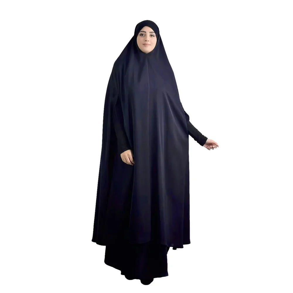 Eid Hooded Muslim Women Hijab Dress Prayer Garment Robe Abaya Long Khimar Full Cover Ramadan Gown Abayas Islamic Clothes Niqab