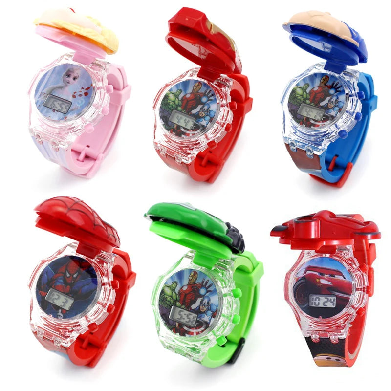 Lumens Cartoon Children's Watch Piece Colorful Flash With Waterproof