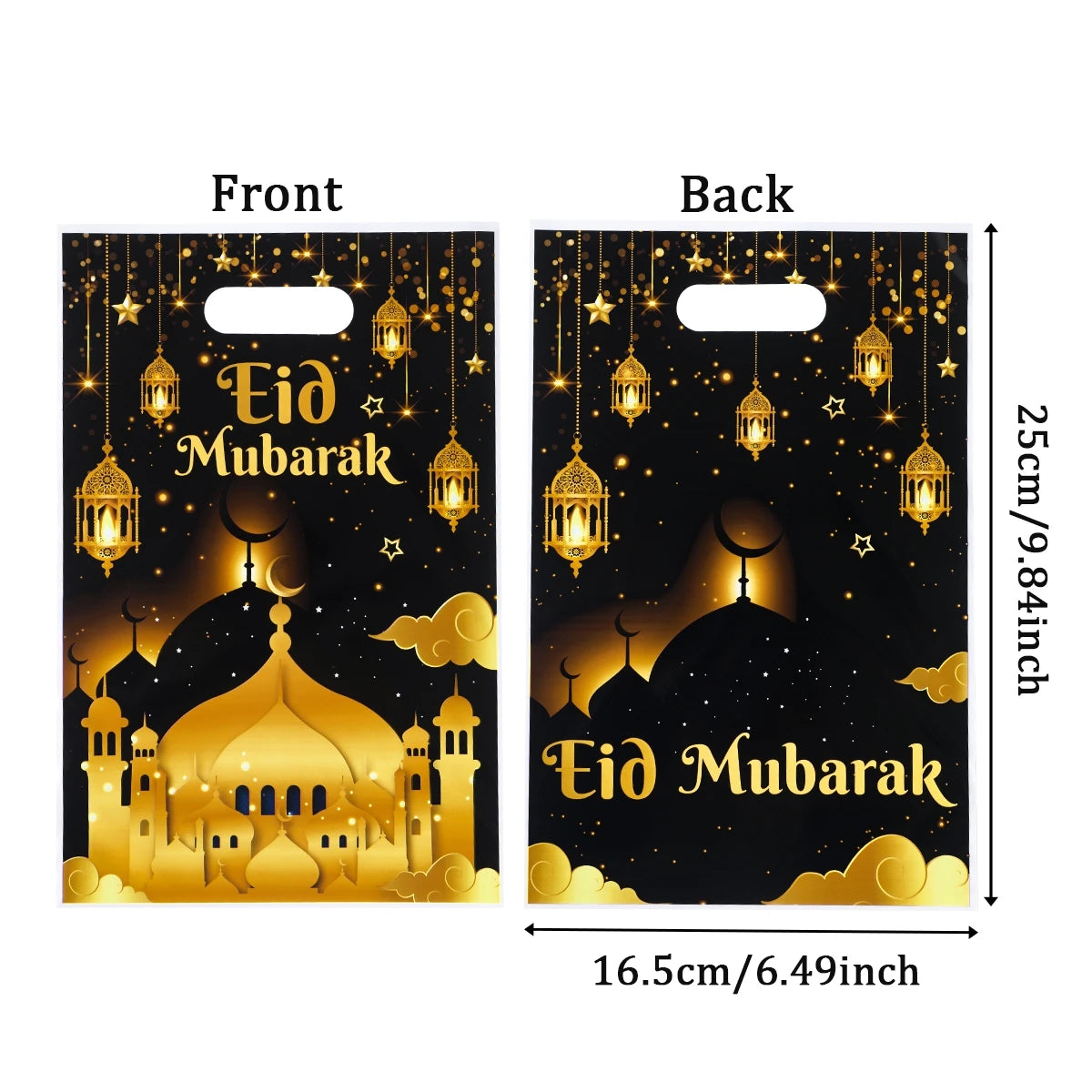 EID Mubarak Decoration Gift Bags Ramadan Decoration 2025 for Kid Candy Bags Ramadan Kareem Islamic Muslim Party Eid Al Adha Gift