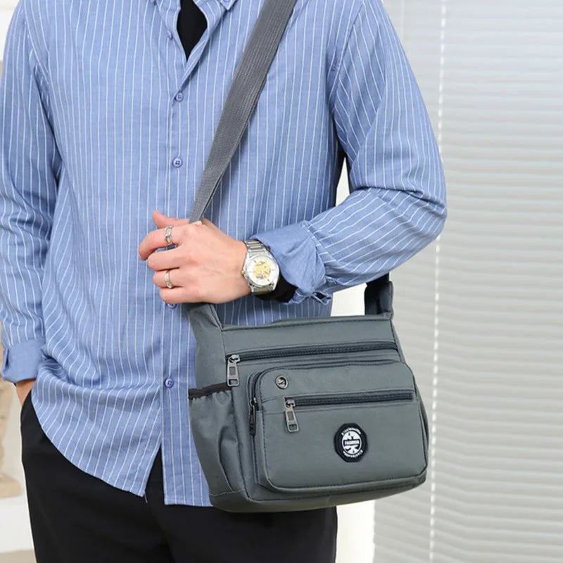 2024 Men's Messenger Bag Crossbody Shoulder Bags Men Small Sling Pack For Work Business Waterproof Oxford Packs Satchel Purse