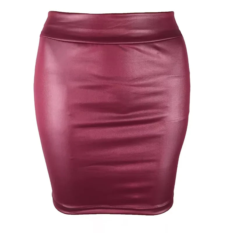 Women Summer Mini Skirts High-waist Slim Fittness Hip Pencil Skirts Vintage Bodycon Skirt Sexy Clubwear Ladies Office Clothing