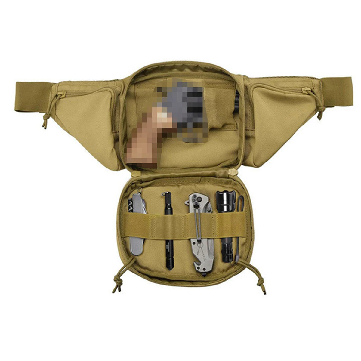 Men Waist Fanny Pack Belt Bag Tactical Military Motorcycle Rider Sports Climb Camping Nylon Male Tool Sling Chest Hip Bum Bag