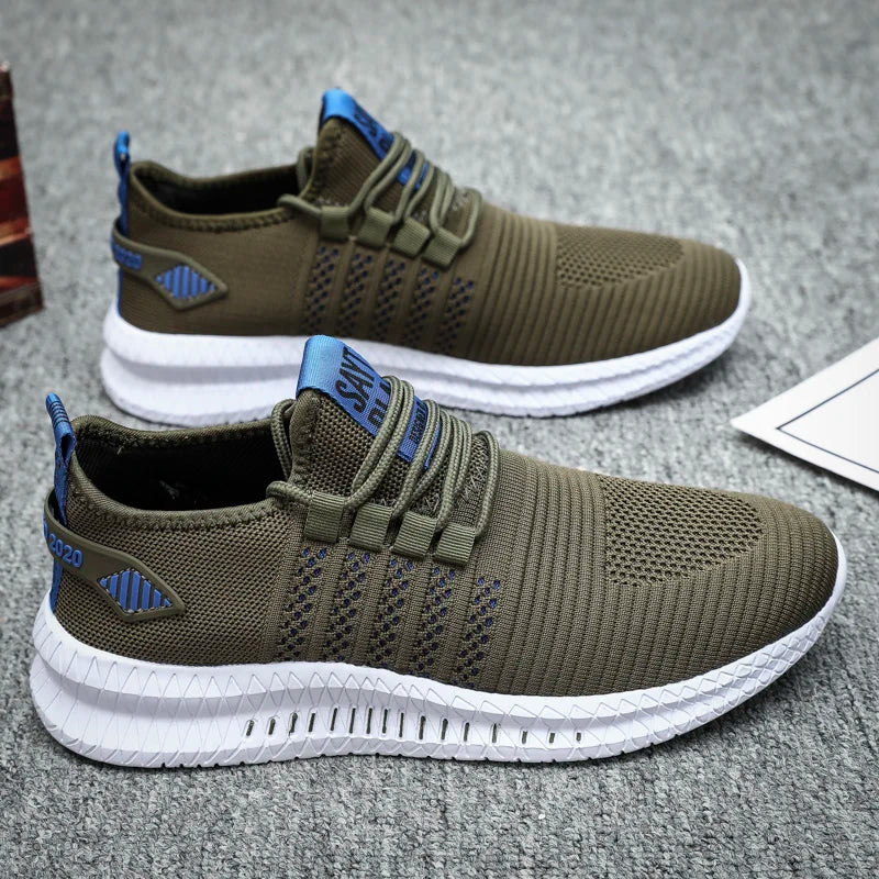 Breathable Men's Casual Sneakers Lightweight Outdoor Men Sneakers Anti-slip Flexible Male Running Shoes Comfortable Tennis 2024