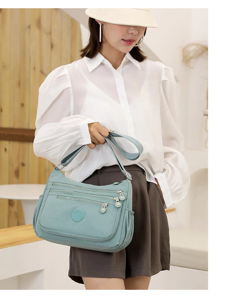 Shoulder Bag Crossbody Bag for Women Messenger Bags Waterproof Nylon Ladies Handbag