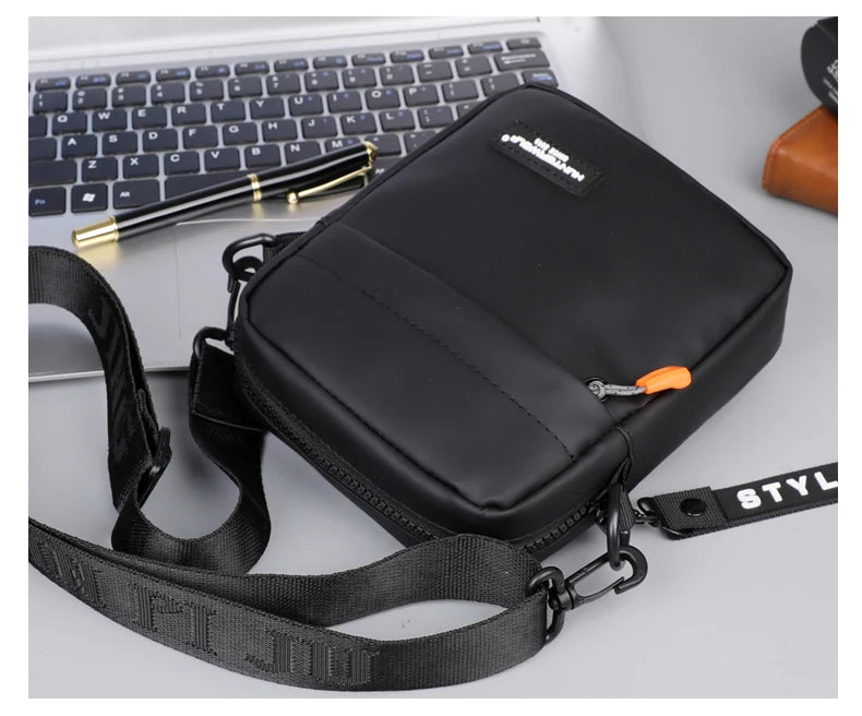 Casual Mini Crossbody Bag Small Men's Shoulder Bag Men Diagonal Small Backpack Light Messenger Phone Bag Boy Fanny Chest Pack