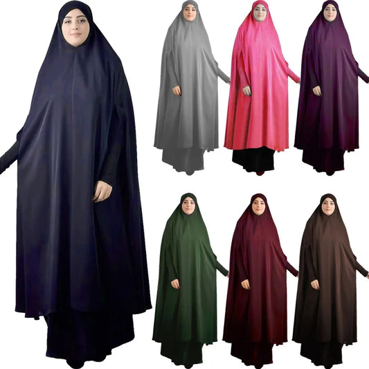 Eid Hooded Muslim Women Hijab Dress Prayer Garment Robe Abaya Long Khimar Full Cover Ramadan Gown Abayas Islamic Clothes Niqab