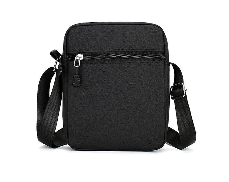 Simple Casual Mini Crossbody Bag Men Nylon Small Shoulder Bag For Men Oxford Black Messenger Side Sling Bag Husband Chest Bag