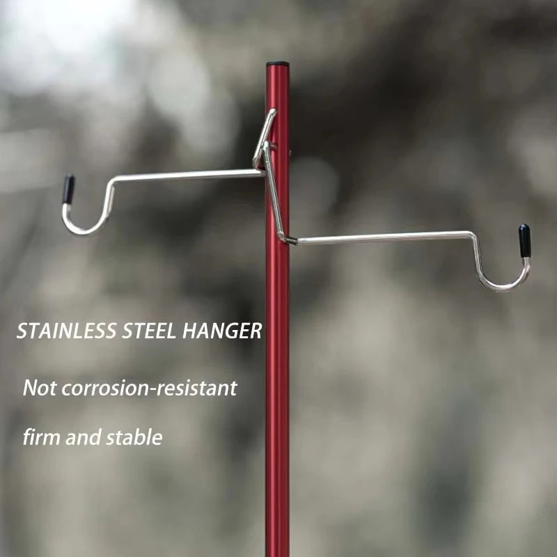 Folding Camping Lantern Stand  Free Install Light Hangers Foldable Light Holder Camping Equipment Supplies