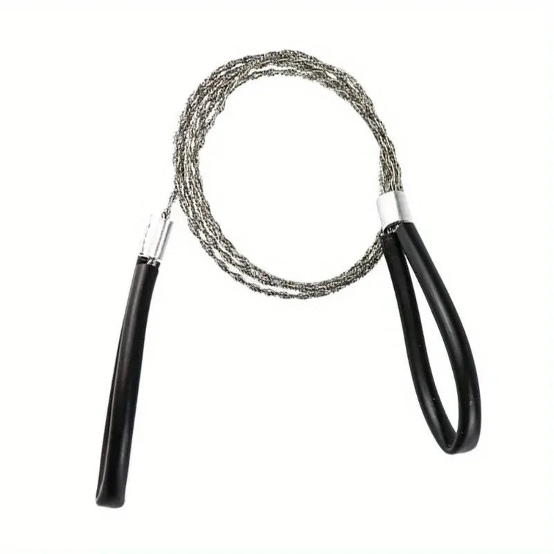 2PCS Portable Stainless Steel Wire Saw Portable PVC Pipe Cable Saw Portable Manual Chain Saw Suitable for Hiking Camping Hunting