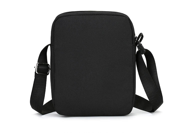 Simple Casual Mini Crossbody Bag Men Nylon Small Shoulder Bag For Men Oxford Black Messenger Side Sling Bag Husband Chest Bag