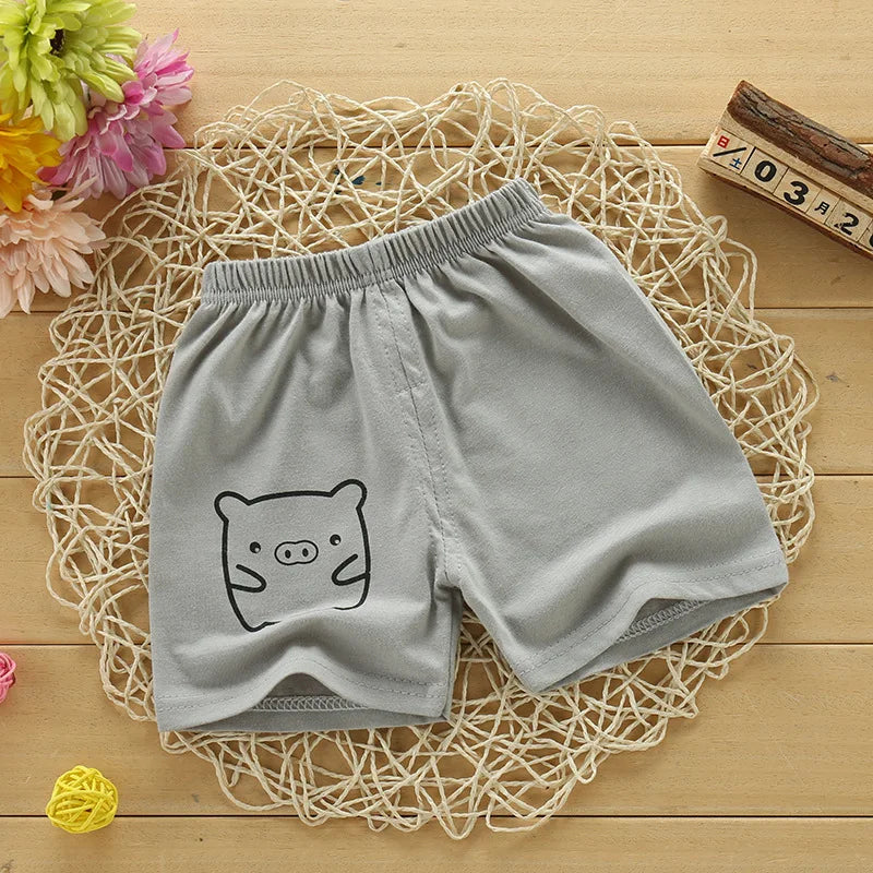 Children Shorts for Boys Girls Kids Clothes Cotton Solid Breathable Summer Baby Short Pants Casual Sports Beach Shorts Elastic