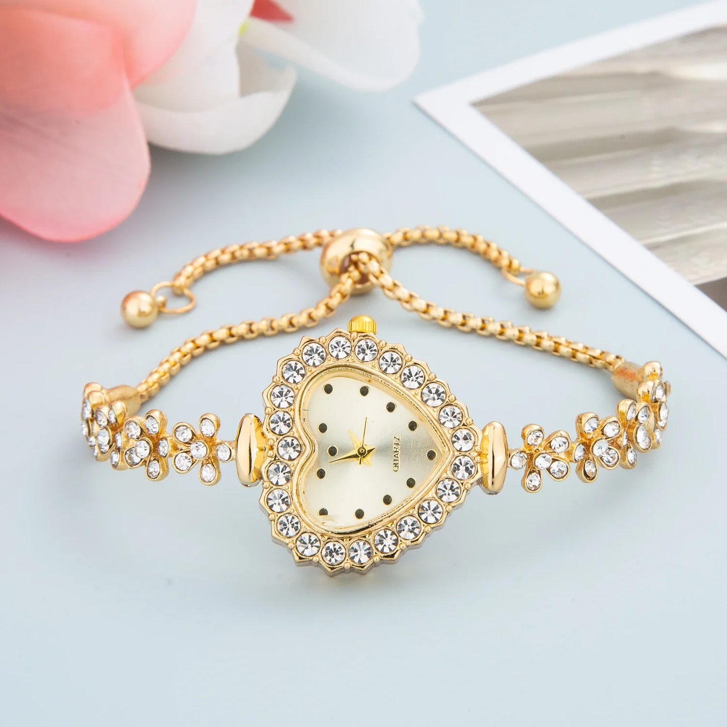 Luxury Crystal Women Bracelet Watches Top Brand Fashion Diamond Ladies Quartz Watch Steel Female Wristwatch Montre Femme