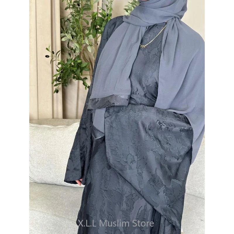 Women's Abayas 2024 Eid Ramadan Abaya Dubai Luxury Caftan Marocain Femme Long Dresses Muslim Women Clothing Kebaya Kaftan Robe