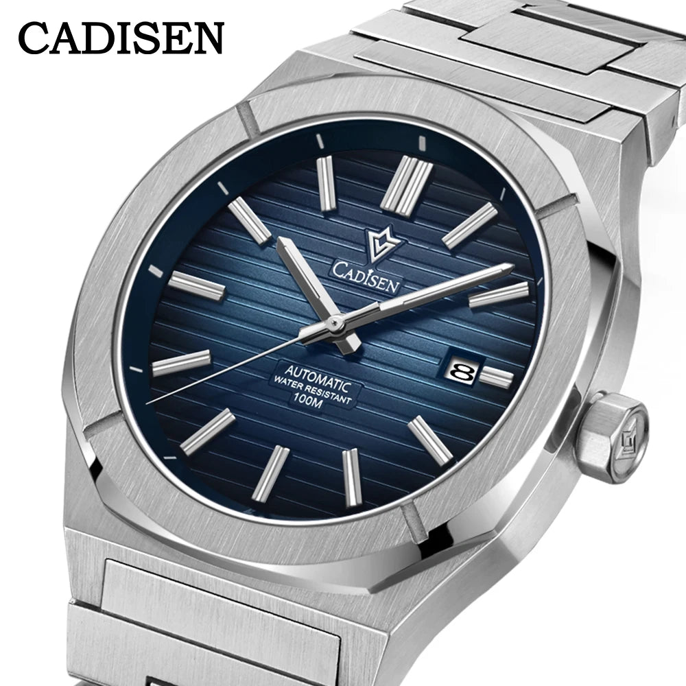 CADISEN Diver Watch Retro Luxury Sapphire NH35A German Designer Men Automatic Mechanical Watches 10Bar Waterproof Luminous