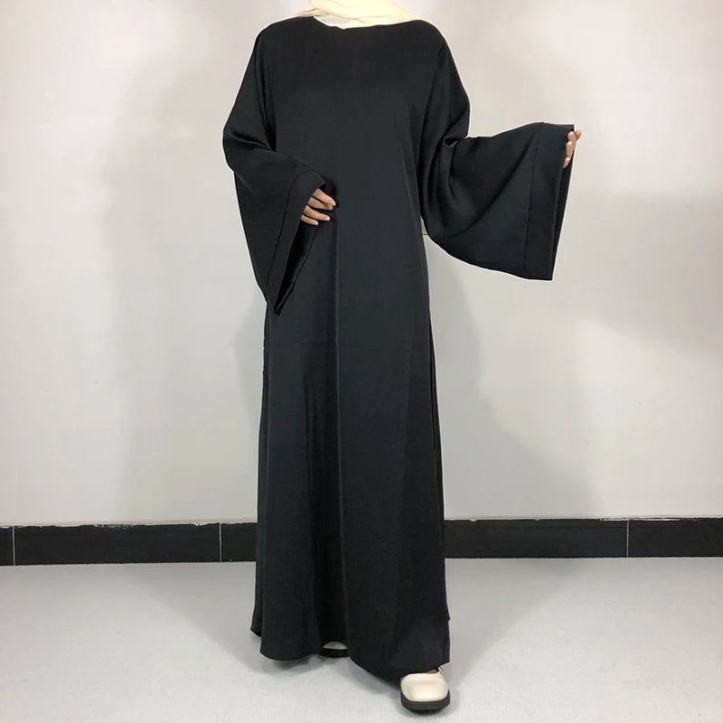 15 Colors Basic Plain Nida Abaya With Free Belt High Quality Muslim Women Modest Simple Dress EID Ramadan Islamic Clothing