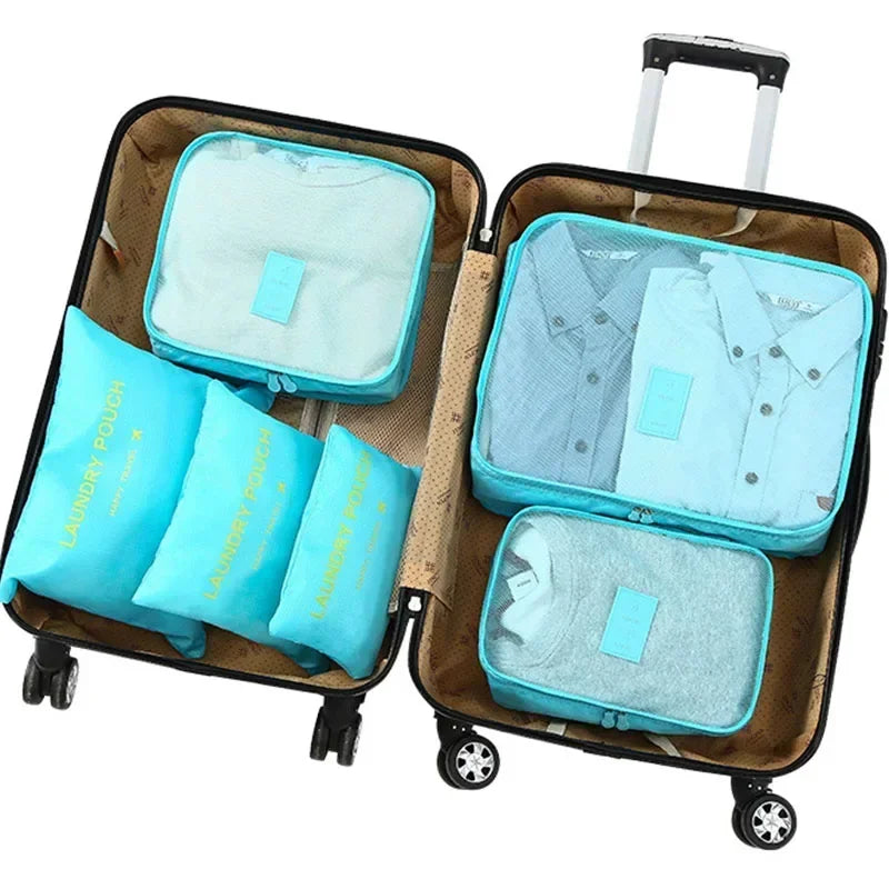 Travel Storage Bag Large Capacity Waterproof Clothes Suitcase Organizer Luggage Clothing Underwear Storage Bag Bag With Zipper