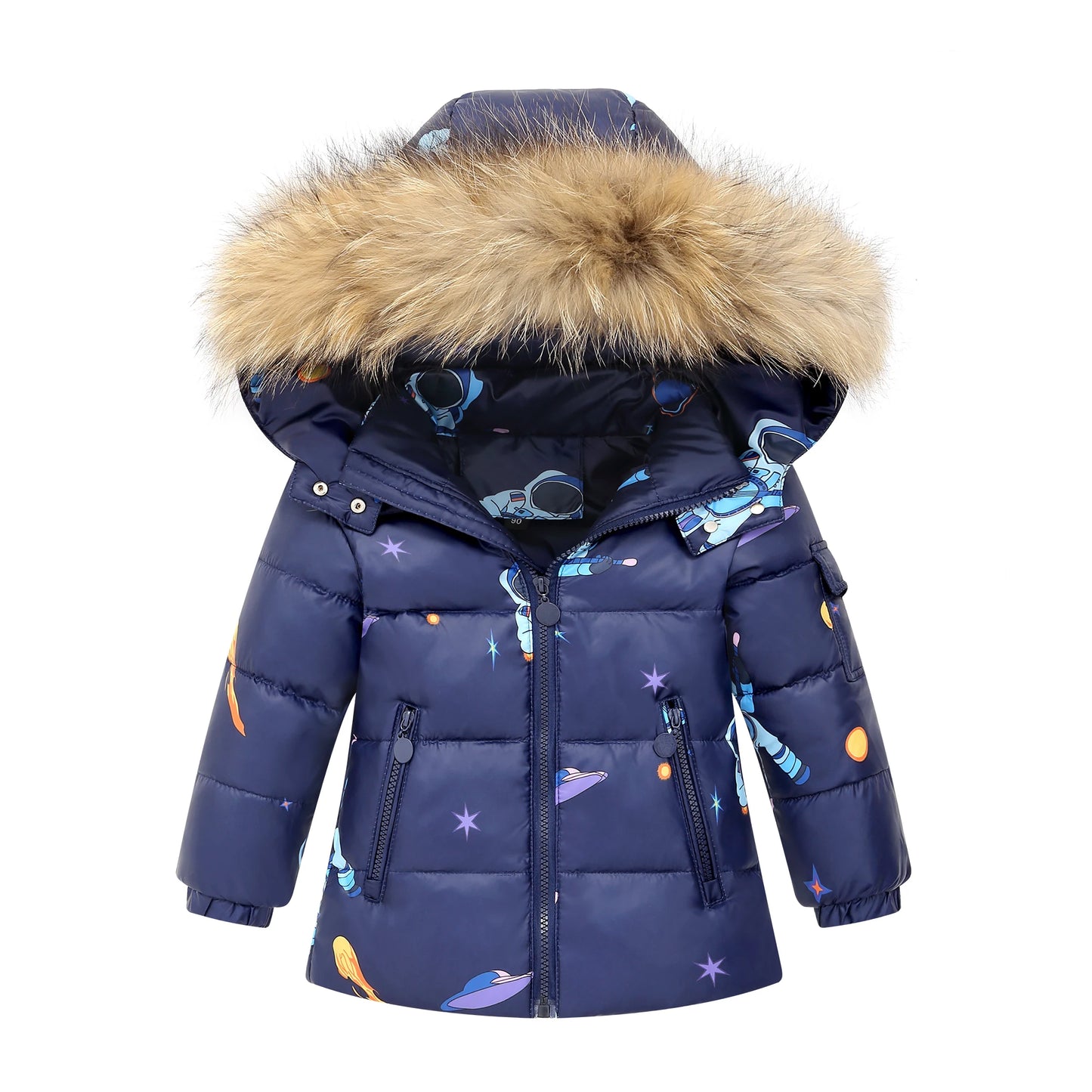 OLEKID -30 Degree Russia Winter children Boys Clothes set Down Jacket Coat + Overalls For Girl 1-5 Years Kids Baby Girl Snowsuit