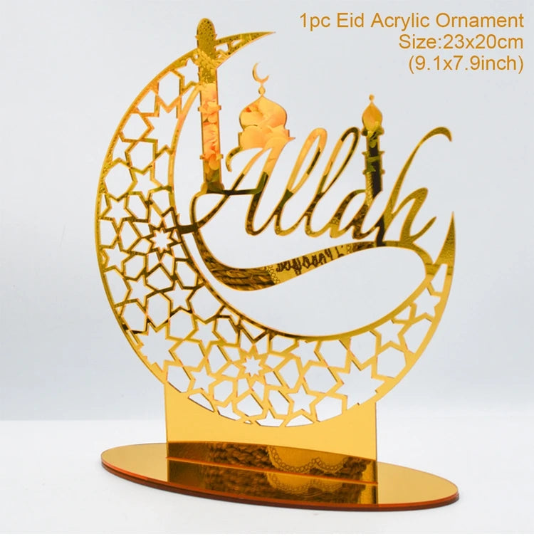 Eid Mubarak Ornaments Ramadan Decortion for Home 2025 Islam Muslim Party Supplies Ramadan Kareem Aid Eid al-Fitr Decor Kid Gifts