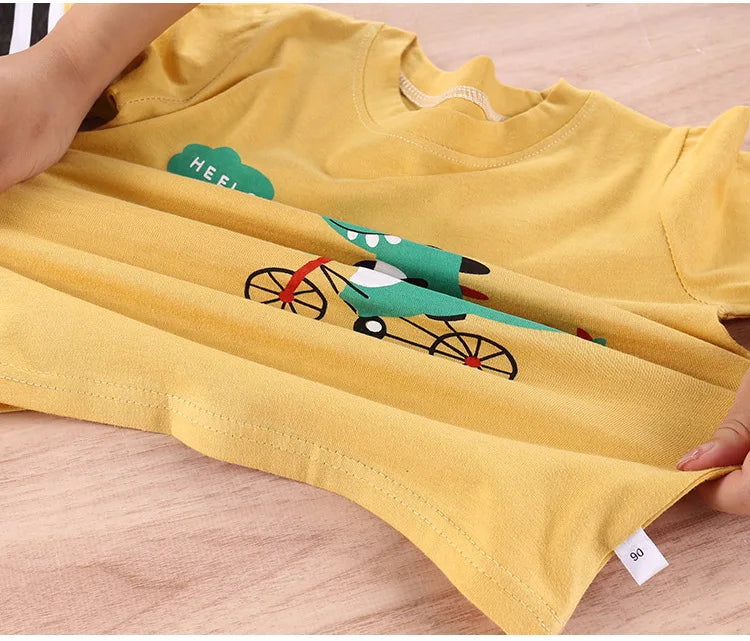 Children's Clothing Boys Girls T-Shirt kids clothes Cartoon Tops Long Sleeve Baby Clothing Autumn Winter Cotton Print Sweatshirt